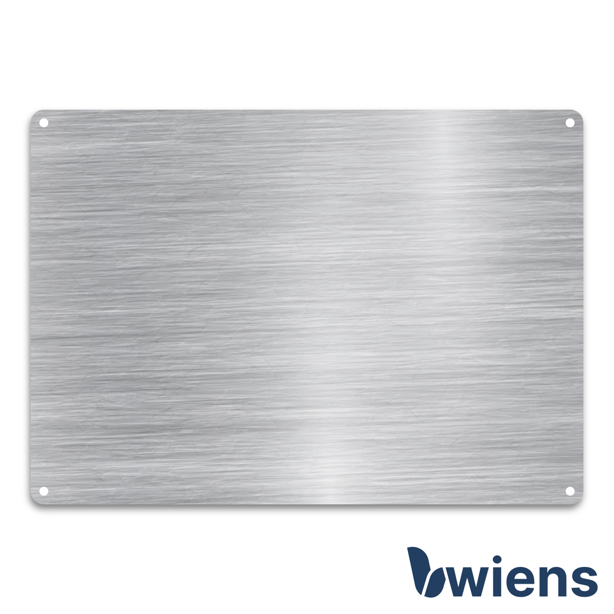 Briefkastenschild mit Gravur Edelstahl 210x150x1,5 mm - Wiens3d