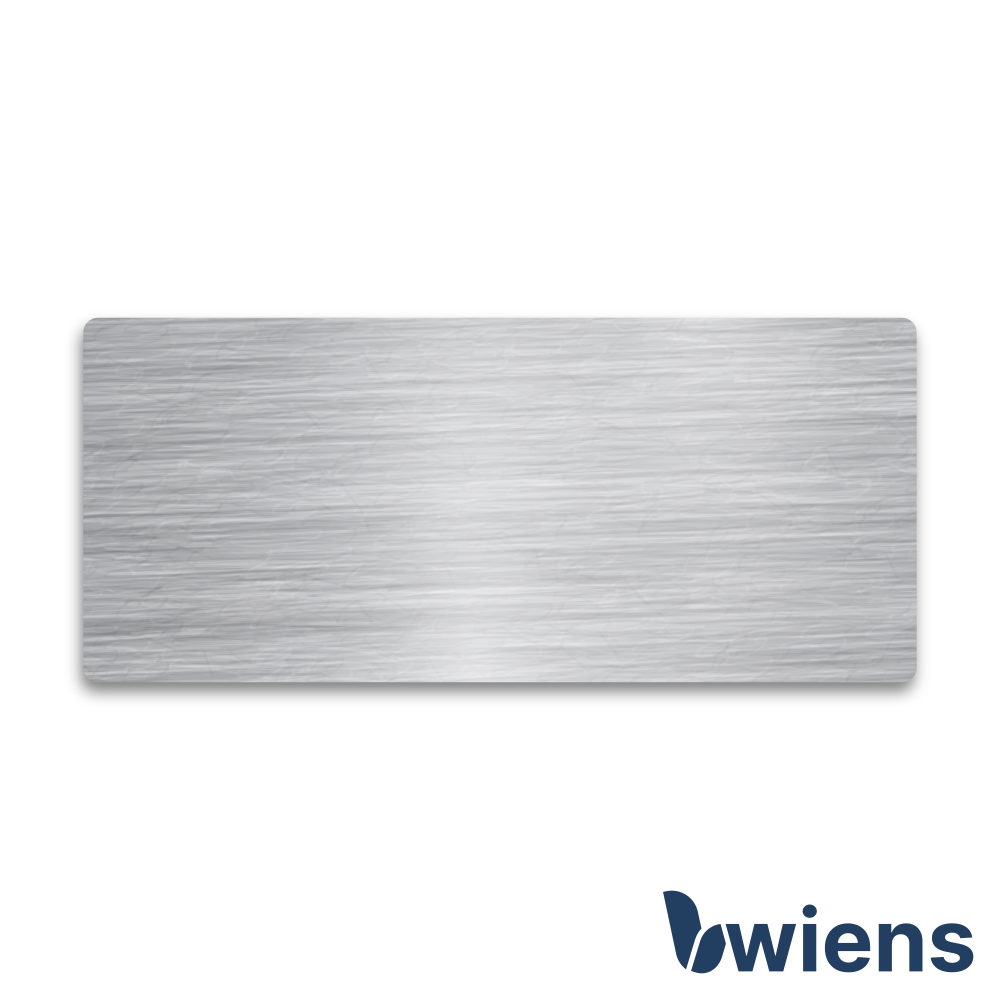 Briefkastenschild mit Gravur Edelstahl 80x35x2 mm - Wiens3d