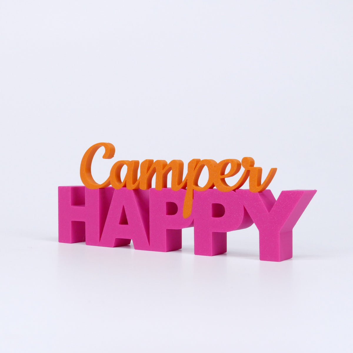 HAPPY Camper Schriftzug Deko 3D Aufsteller - Wiens3d