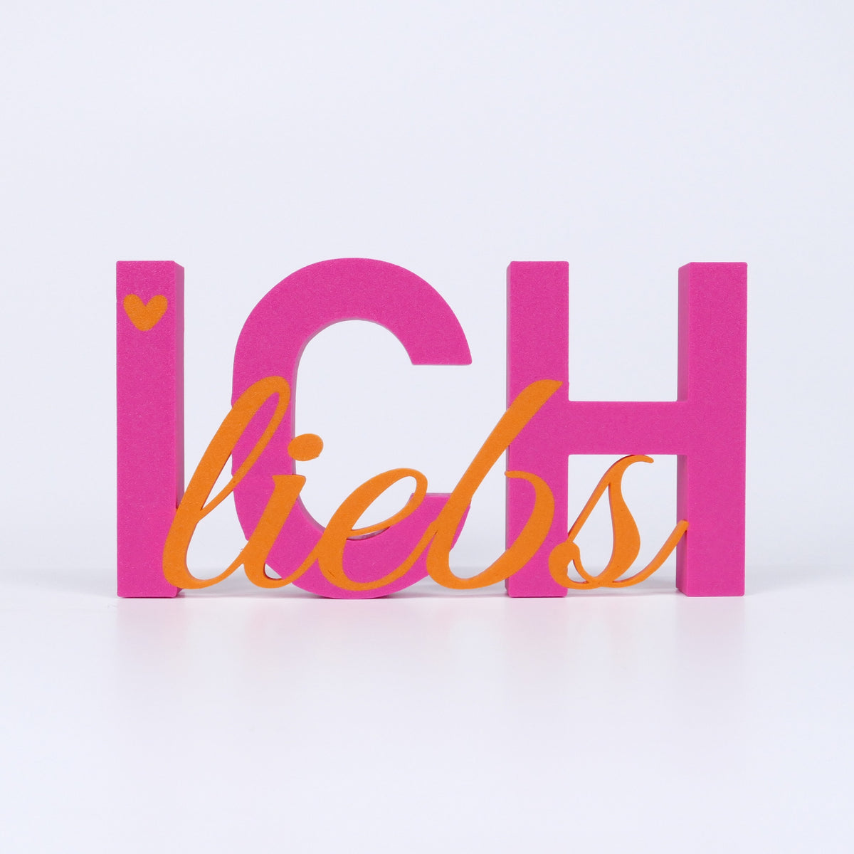 ICH liebs Schriftzug Deko 3D Aufsteller - Wiens3d