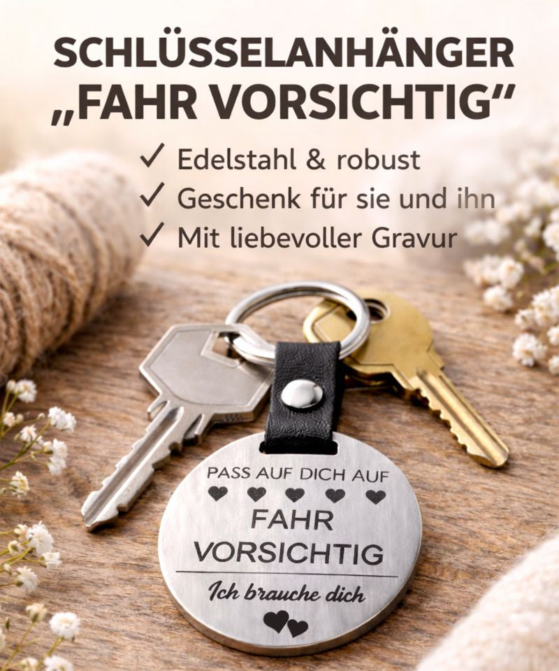 Fahr Vorsichtig Schlüsselanhänger - Wiens3d