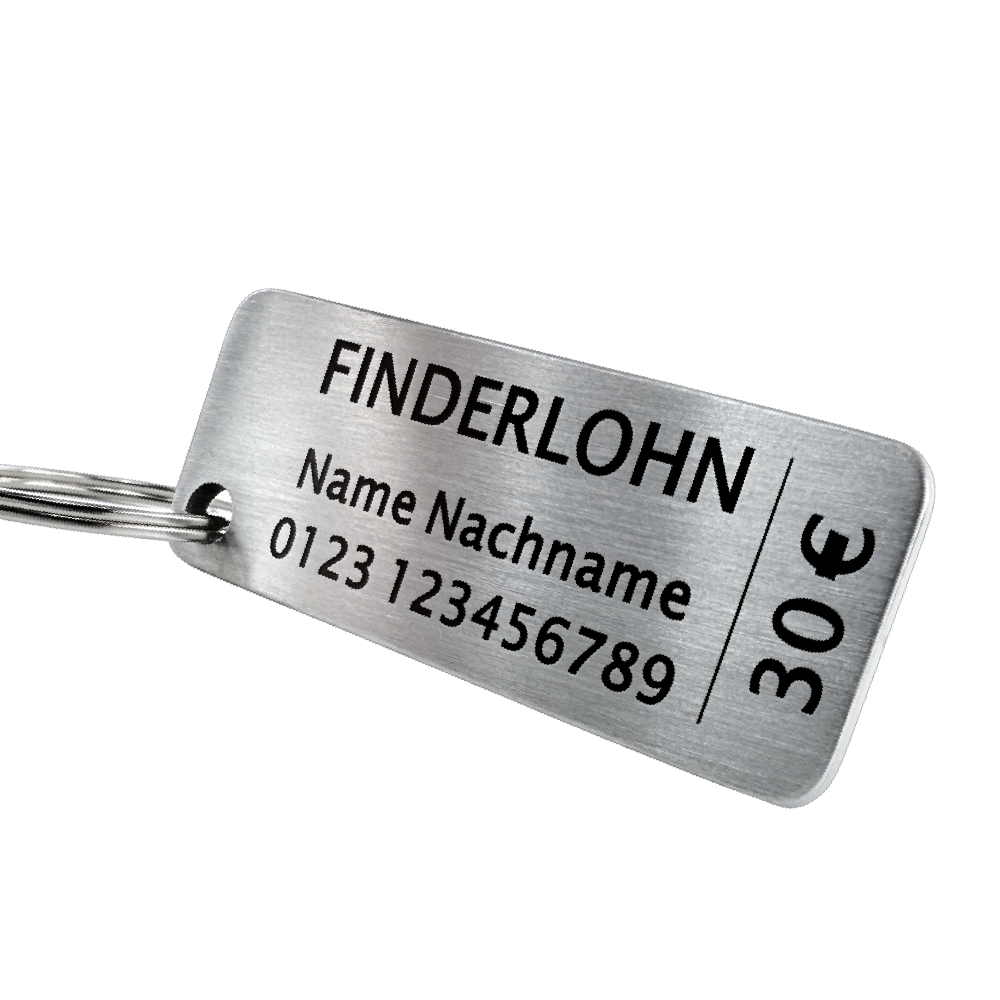 Schlüsselanhänger Finderlohn Personalisierbar - Wiens3d