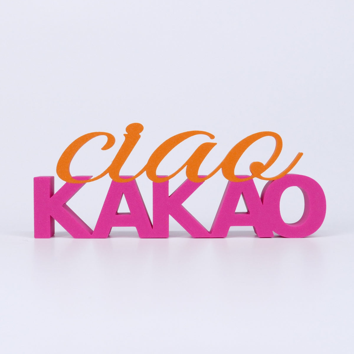 ciao KAKAO Schriftzug Deko 3D Aufsteller - Wiens3d