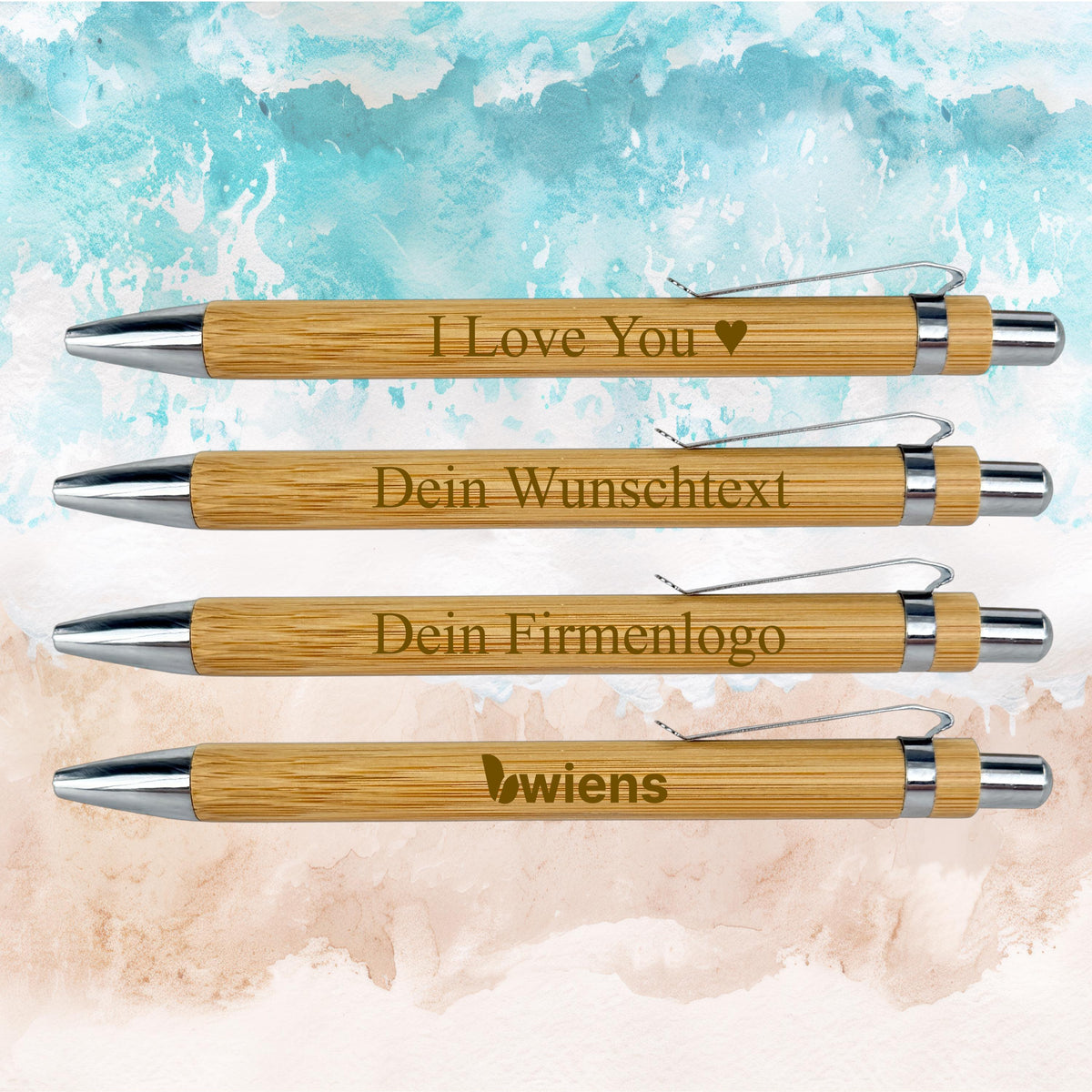 Personalisierter Kugelschreiber mit Gravur Geschenk für Opa Oma Papa Mama Vater Mutter Patenonkel Patentante Onkel Tante Werbeartikel Logo