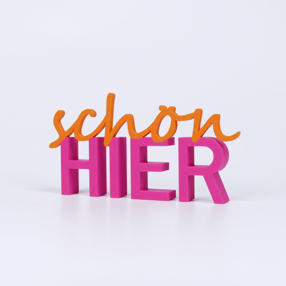 schön HIER Schriftzug Deko 3D Aufsteller - Wiens3d