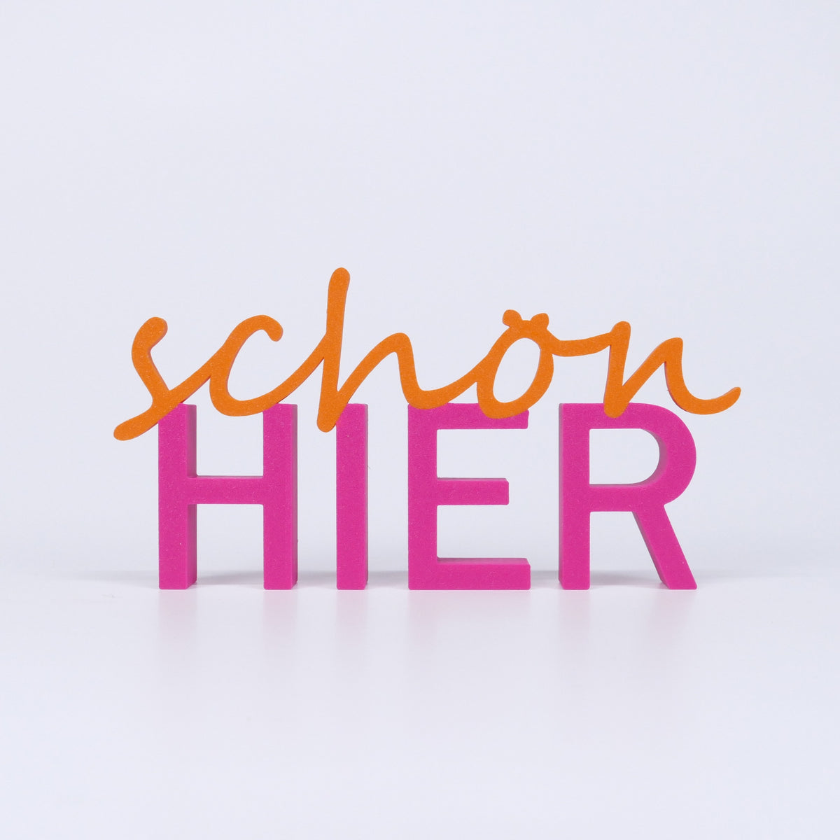 schön HIER Schriftzug Deko 3D Aufsteller - Wiens3d