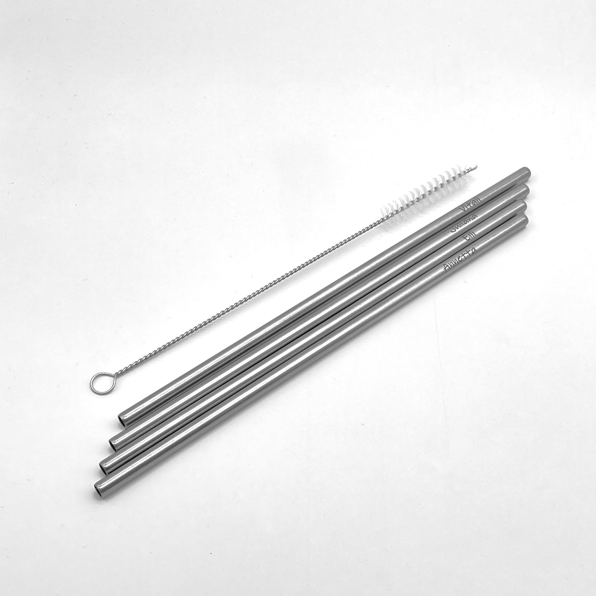 4er Set Trinkhalme mit Gravur - Wiens3d