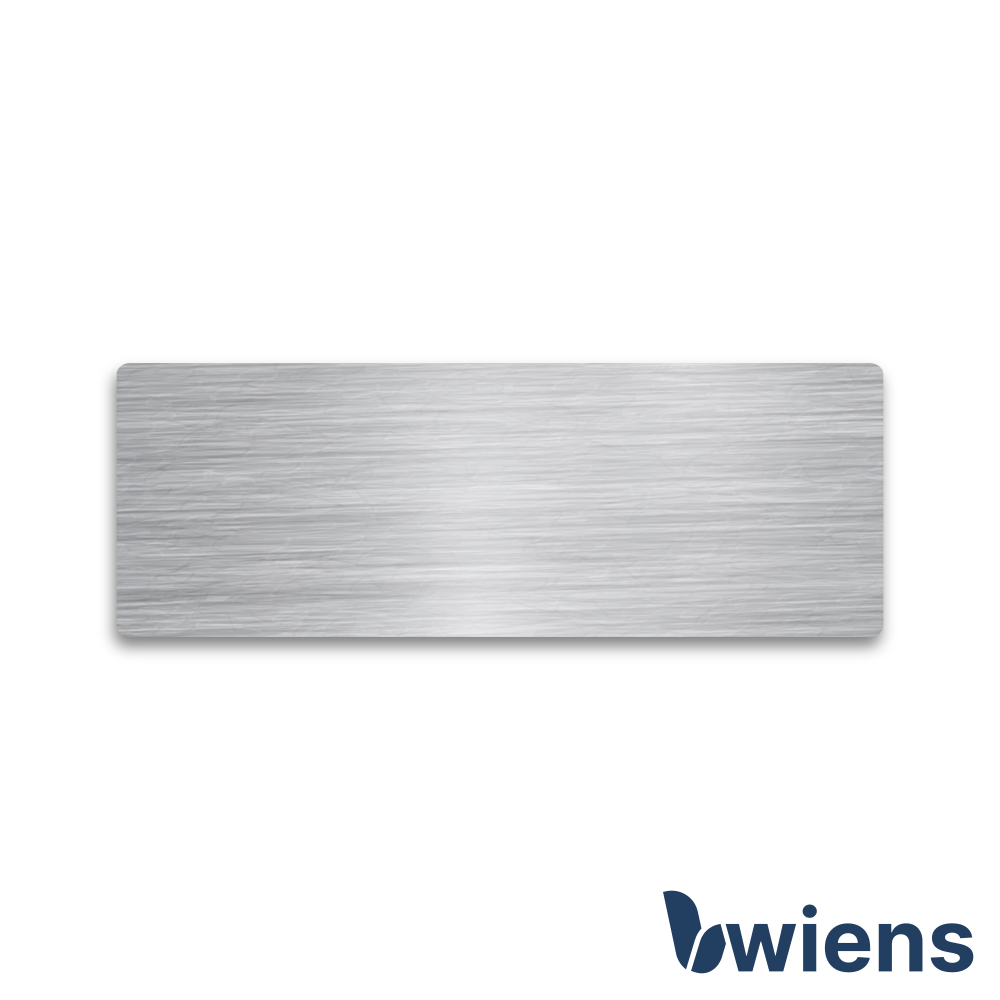 Briefkastenschild mit Gravur Edelstahl 70x25x2 mm - Wiens3d
