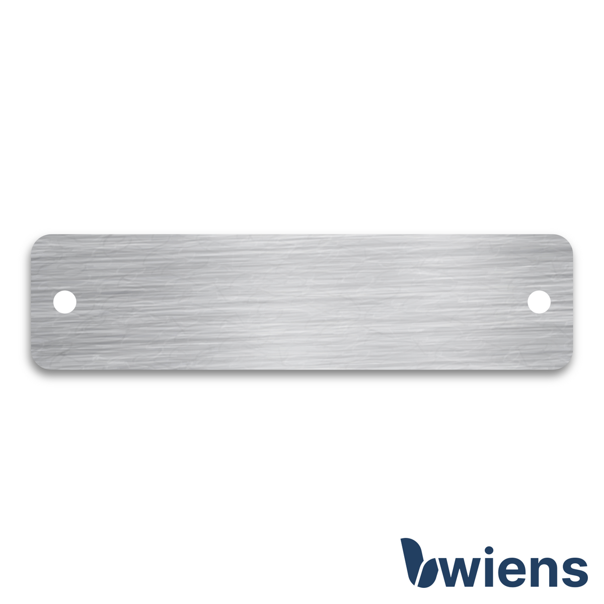 Briefkastenschild mit Gravur Edelstahl 80x20x1,5 mm - Wiens3d