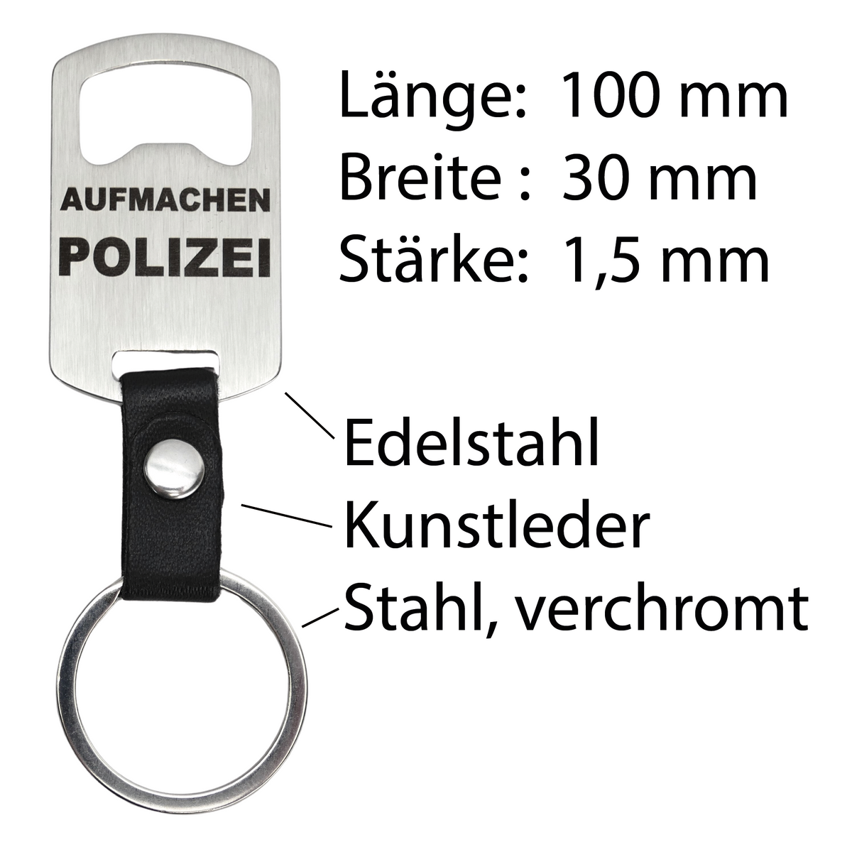 Flaschenöffner Aufmachen Polizei - Wiens3d
