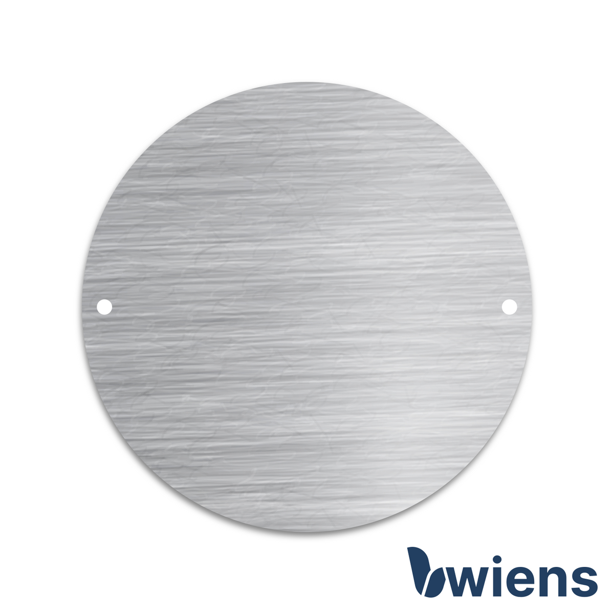 Briefkastenschild mit Gravur Edelstahl D100x1,5 mm - Wiens3d