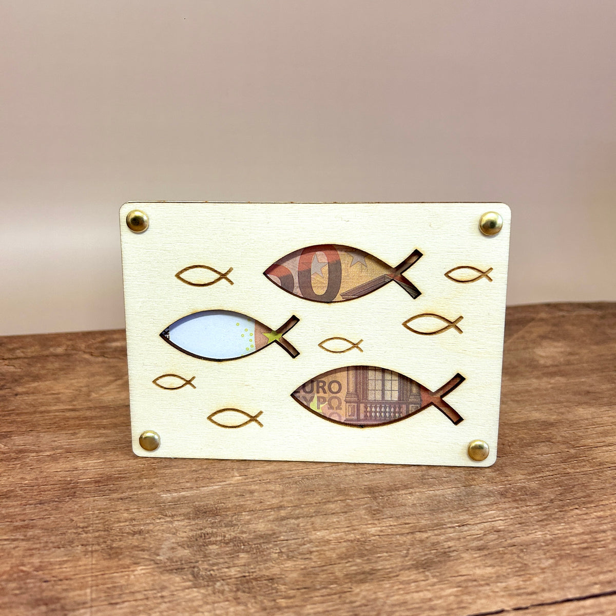 Geldgeschenk Holz | Fische - Wiens3d