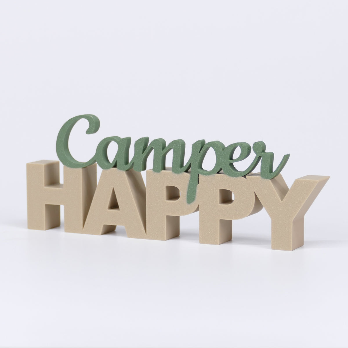 HAPPY Camper Schriftzug Deko 3D Aufsteller - Wiens3d