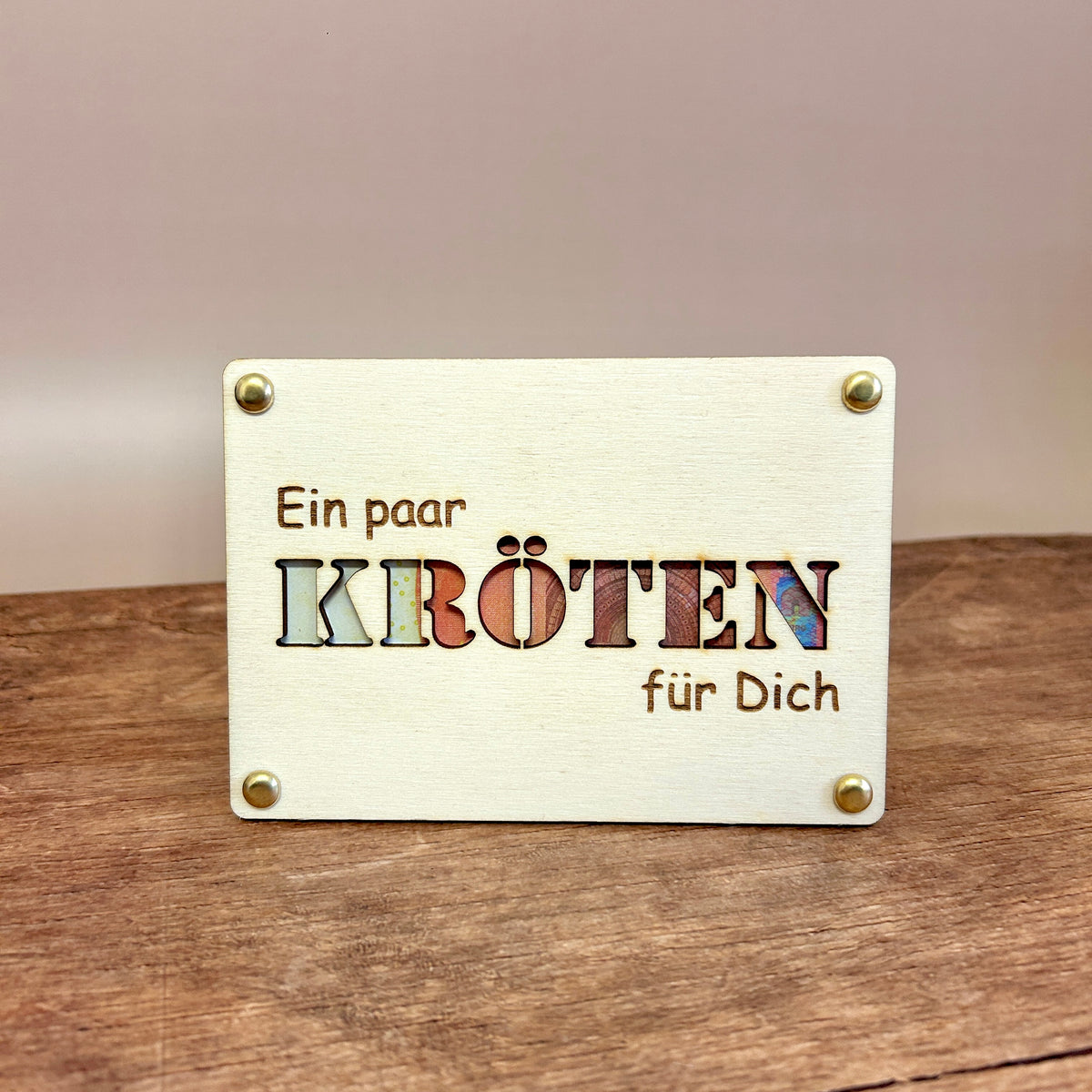 Geldgeschenk Holz | Kröten - Wiens3d