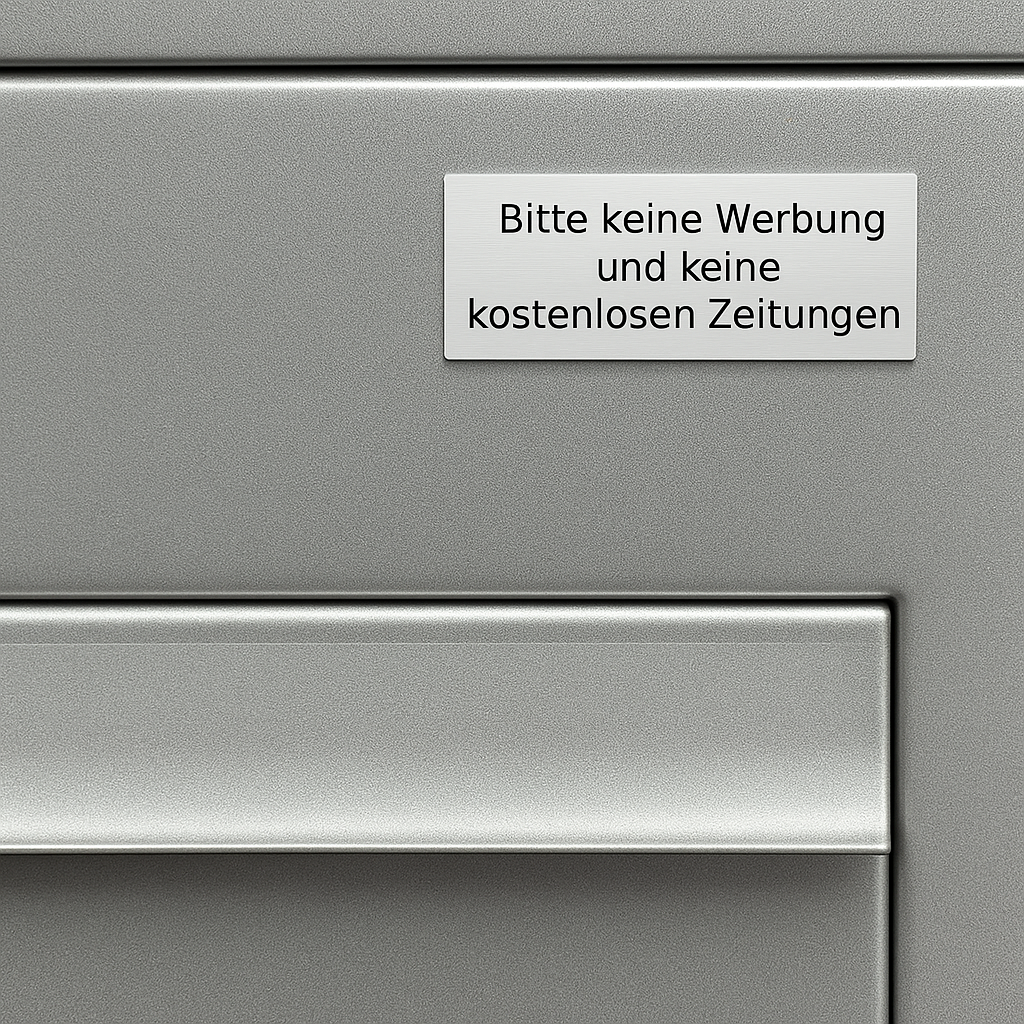 Bitte keine Werbung Schild - Wiens3d