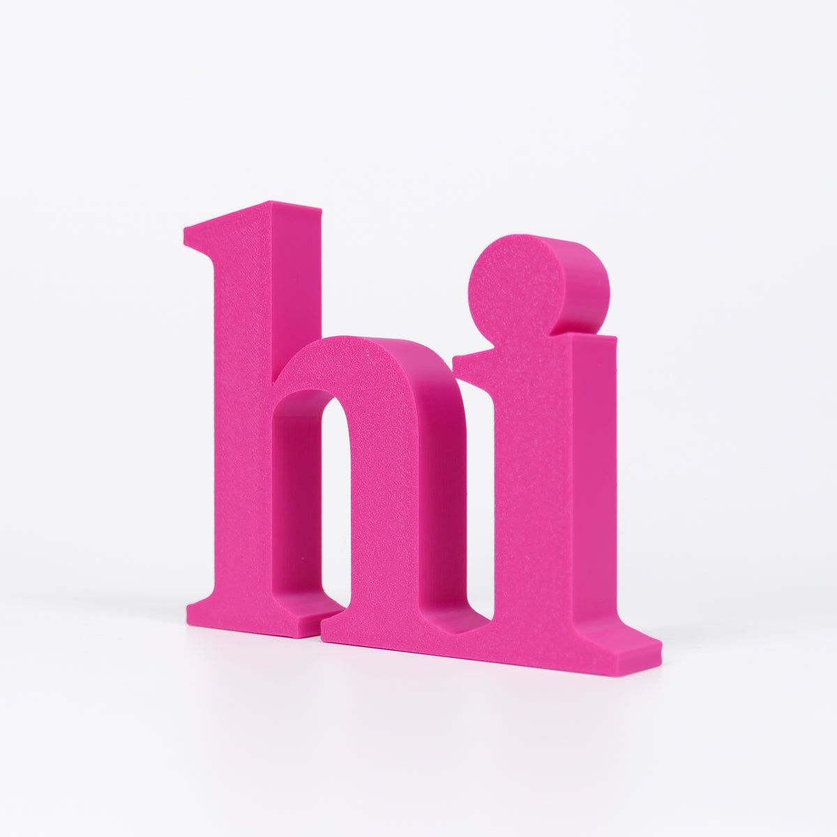 hi Schriftzug Deko 3D Aufsteller
