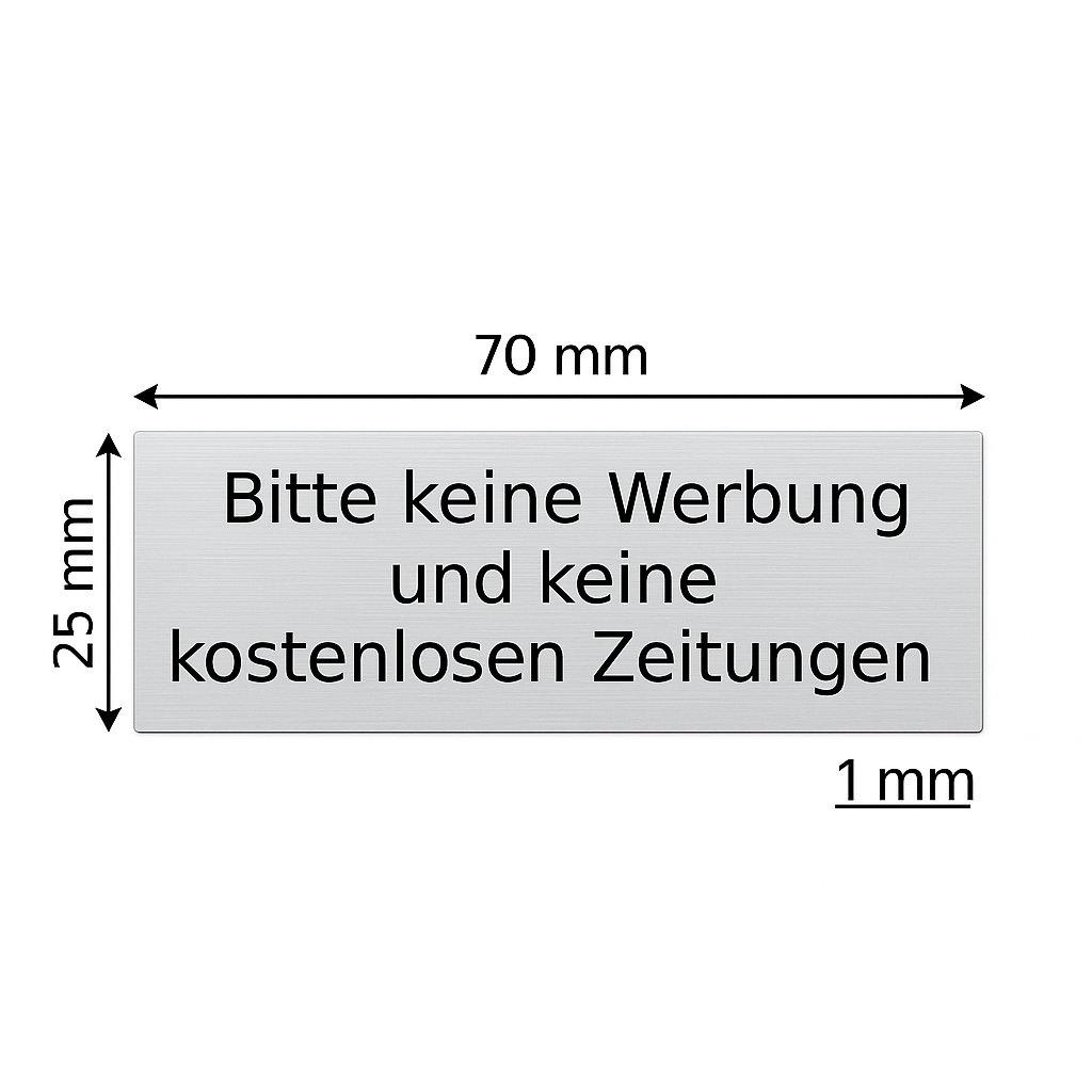 Bitte keine Werbung Schild - Wiens3d