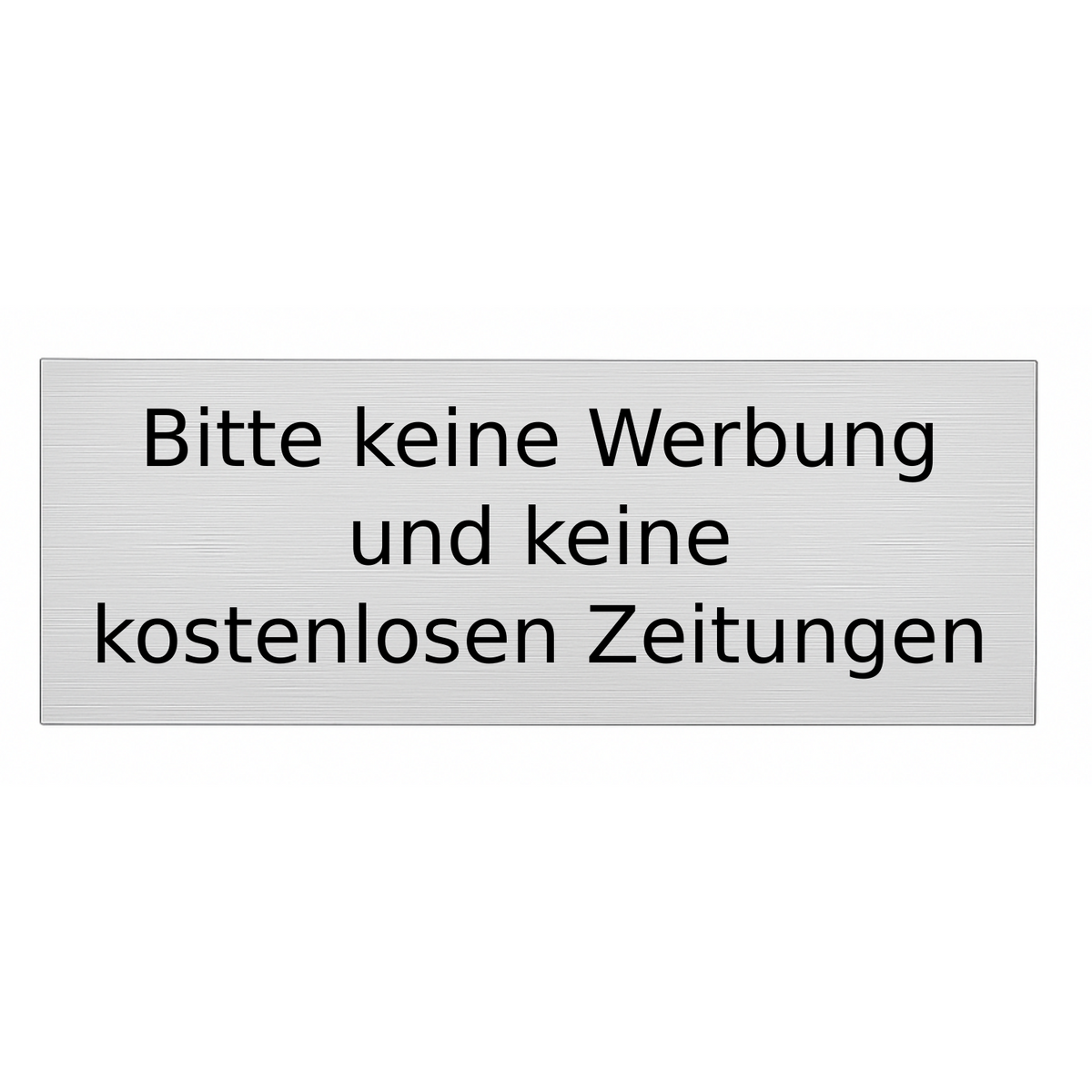 Bitte keine Werbung Schild - Wiens3d