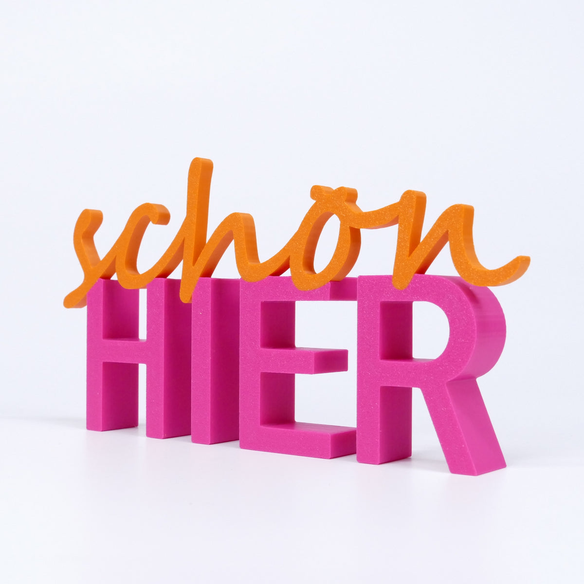 schön HIER Schriftzug Deko 3D Aufsteller - Wiens3d
