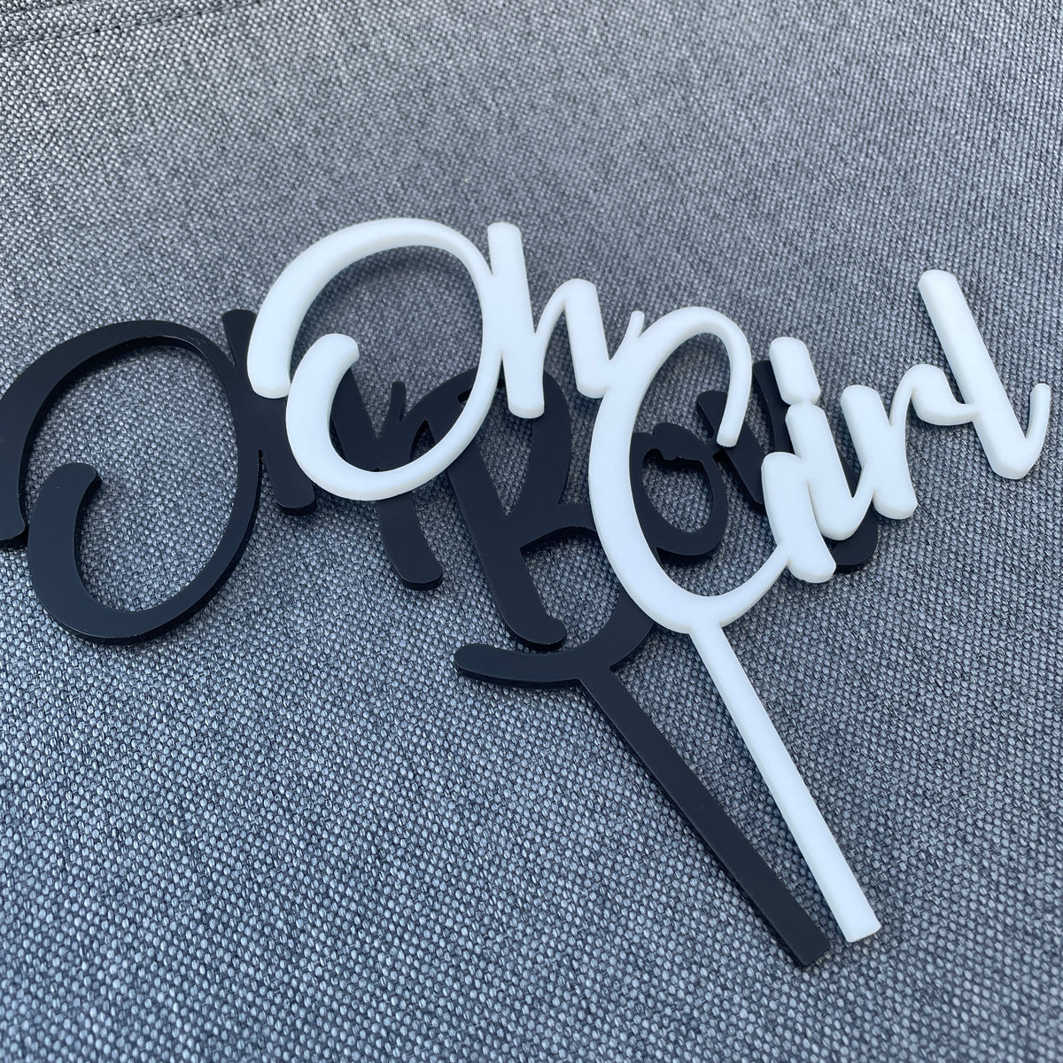 Cake Topper  Oh Boy, Oh Girl | Tortenstecker - Wiens3d